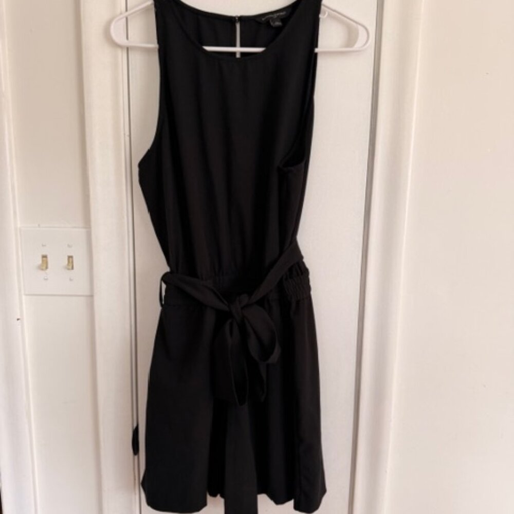Banana Republic Black Belted Romper – Size Large – Chic One-Piece - Picture 2 of 6